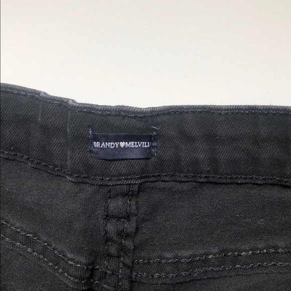 Sold out BRANDY MELVILLE BLACK DENIM SHORTS - Picture 3 of 5